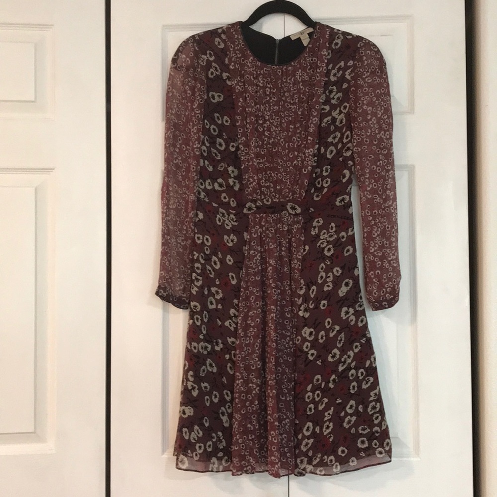 BURBERRY BRIT authentic 100% silk floral dress